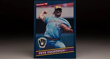 Front of 1986 Donruss Pete Vuckovich baseball card