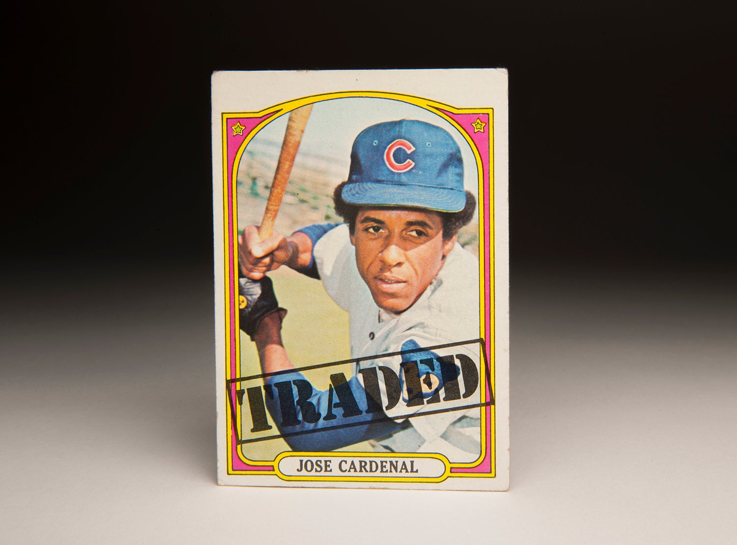 Jose Cardenal Front Of Card Baseball Hall Of Fame