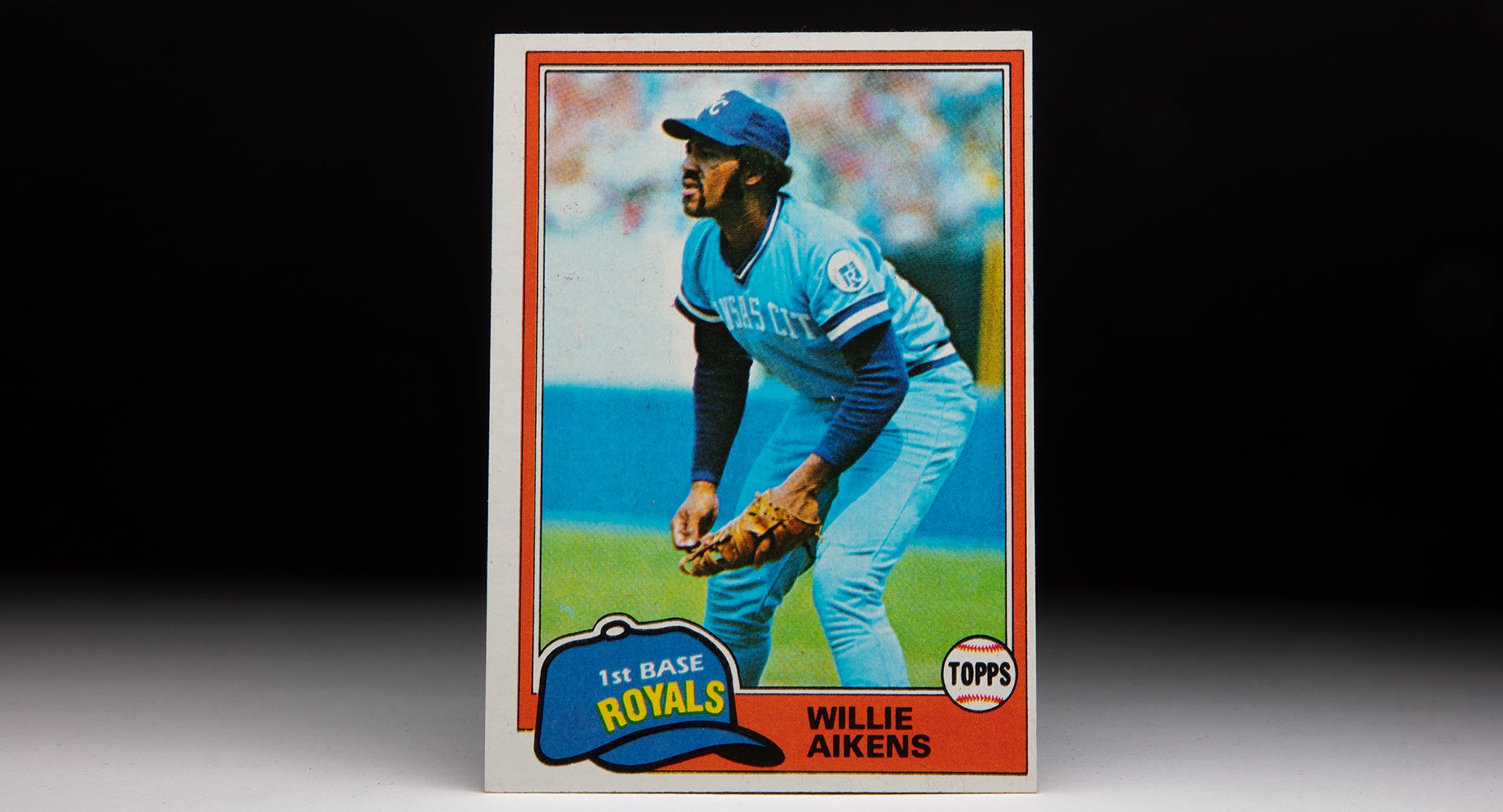 Front of 1981 Topps Willie Aikens card