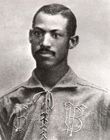 Moses Fleetwood Walker was the last Black ballplayer on an otherwise all-white major league team until Jackie Robinson in 1947. (National Baseball Hall of Fame and Museum)