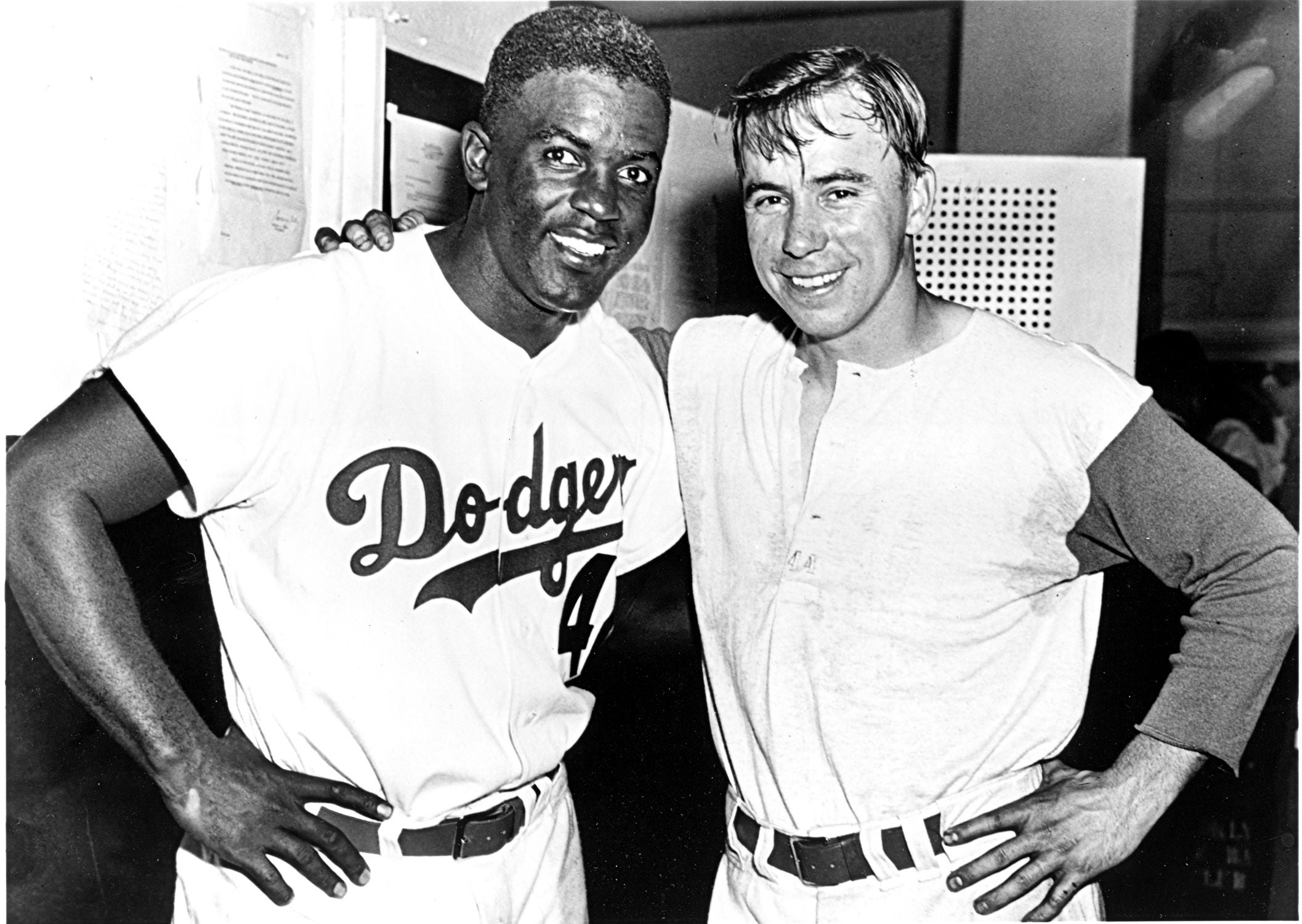 SmithGraphix - #42. Jackie Robinson and Pee Wee Reese poster