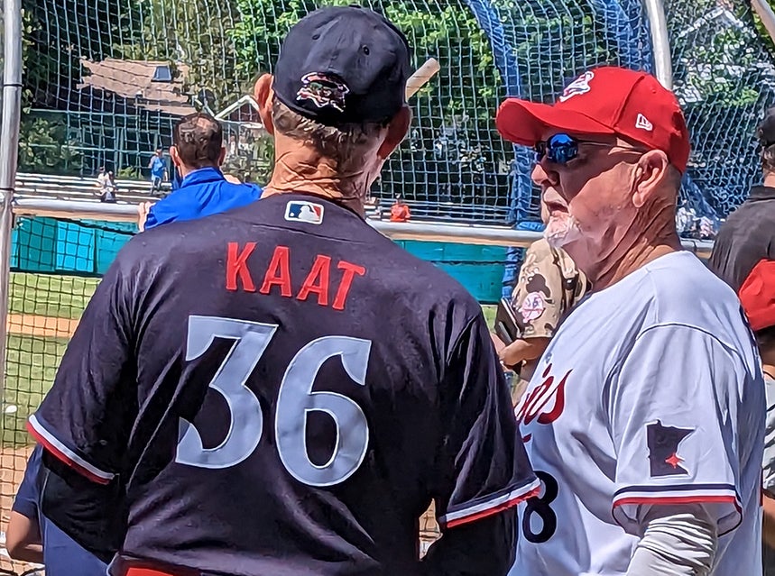 Jim Kaat and Bert Blyleven at Hall of Fame Classic