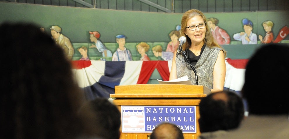 Janet Marie Smith at the 2014 Symposium. 