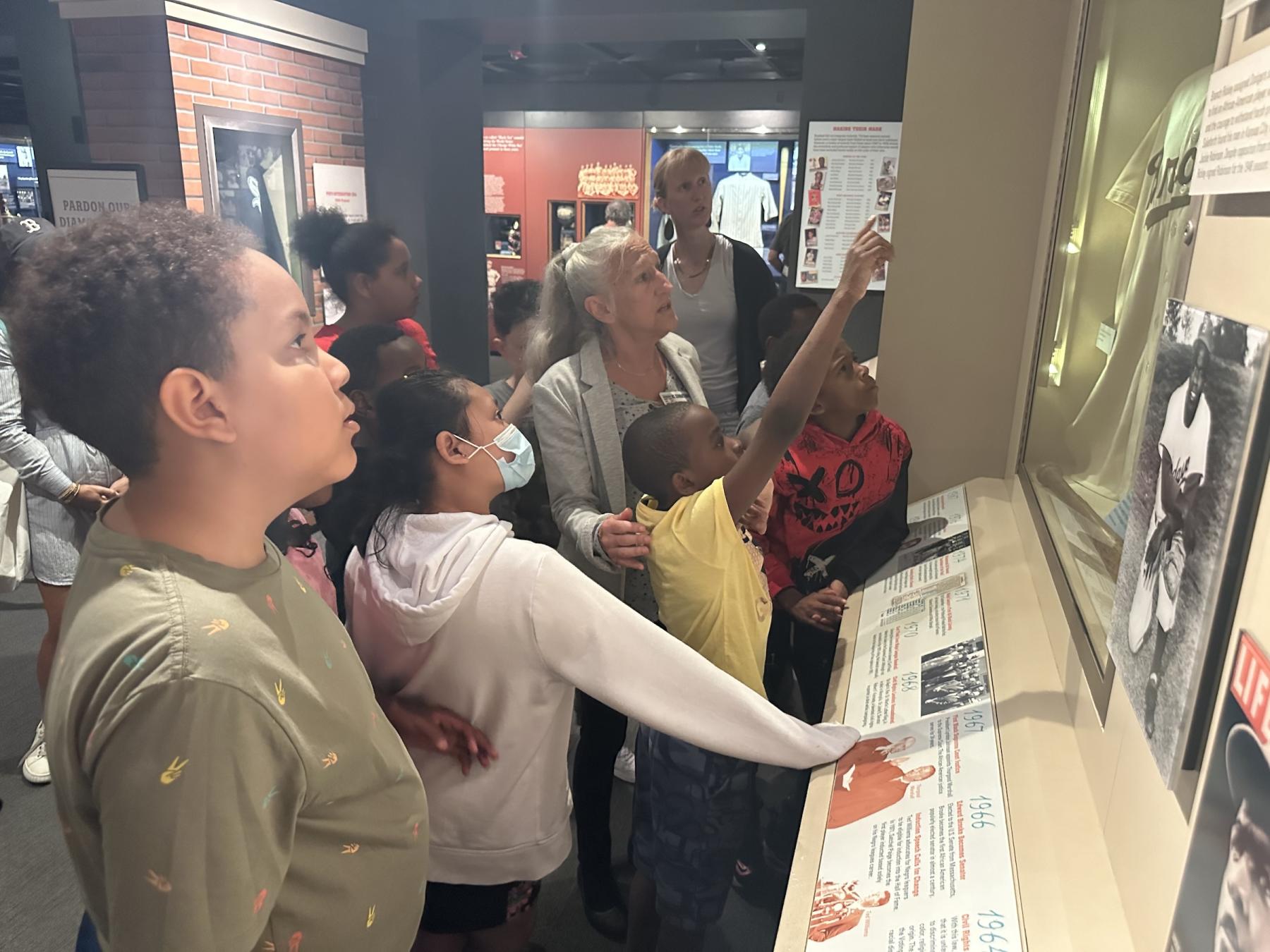Students visiting the Museum