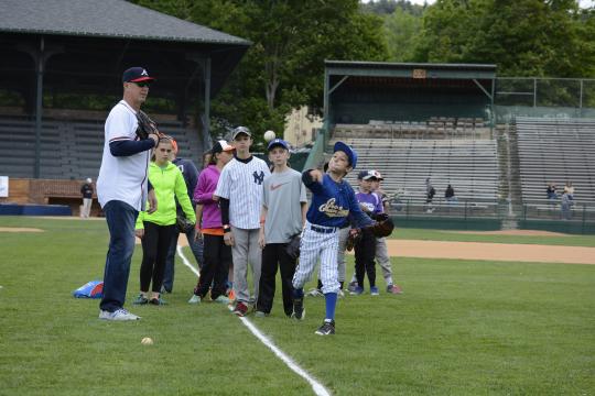 A group of youngsters get a head start on their careers with former Braves pitcher Steve Avery during the 2015 Cooperstown Skills Clinic at Doubleday Field.