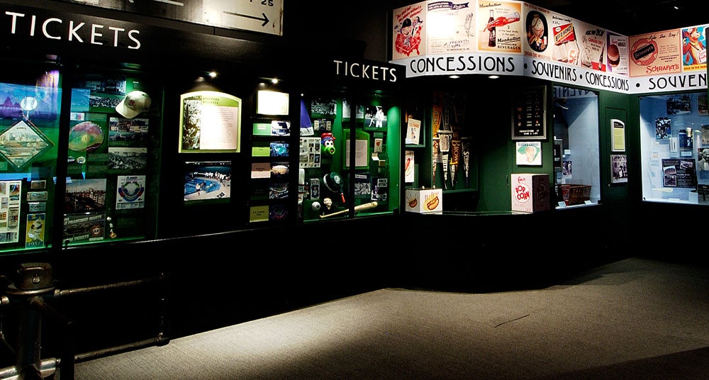 Image from the Ballparks exhibit