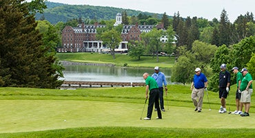 Golfers on the Leatherstocking Golf Course