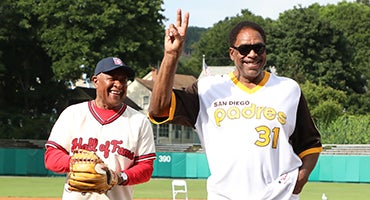 Ozzie Smith and Dave Winfield