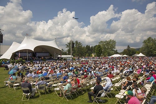 Crowd and Induction Stage at the 2015 Ceremony