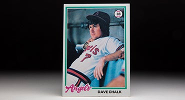 Front of 1978 Topps Dave Chalk card
