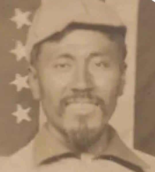Portrait of Japanese American ball player