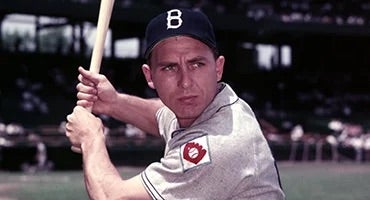 Gil Hodges in right-handed stance