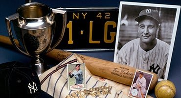 Lou Gehrig artifact collage