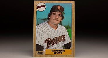 Front of 1987 Topps LaMarr Hoyt baseball card