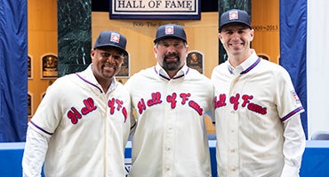 Adrian Beltré, Todd Helton and Joe Mauer in the Plaque Gallery