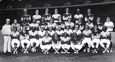 1974 Oakland Athletics team portrait