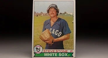 Front of 1979 Topps Steve Stone baseball card