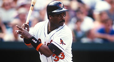 Eddie Murray bats for Orioles