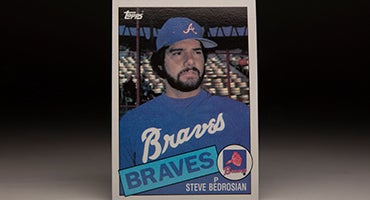 Front of 1985 Topps Steve Bedrosian baseball card