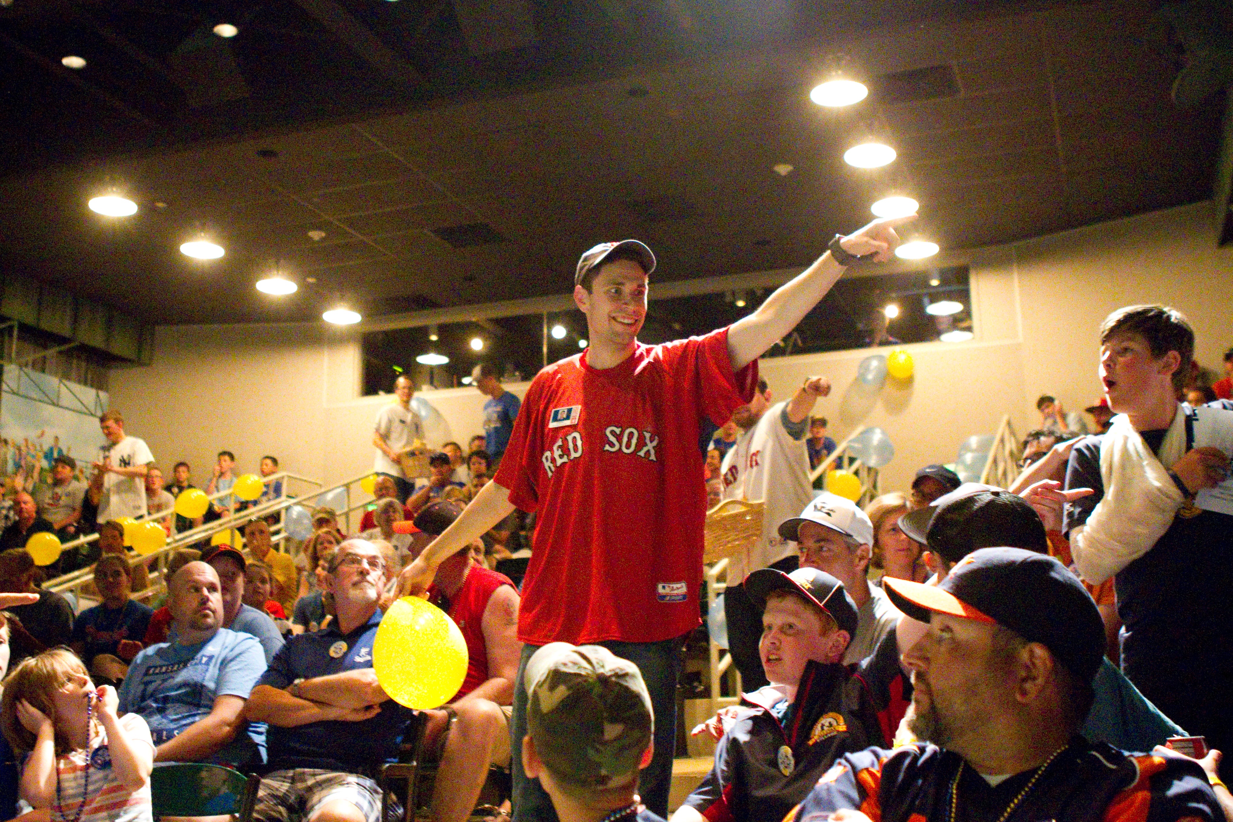 Commercial break game during the World Series Gala.