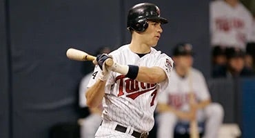 Joe Mauer bats for Twins