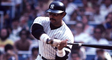 Reggie Jackson bats for Yankees