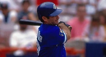 Paul Molitor bats for Blue Jays