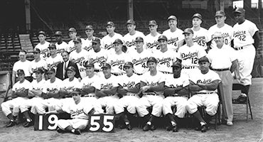 1955 Brooklyn Dodgers team portrait