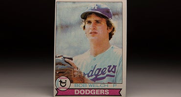 Front of 1979 Topps Bob Welch baseball card