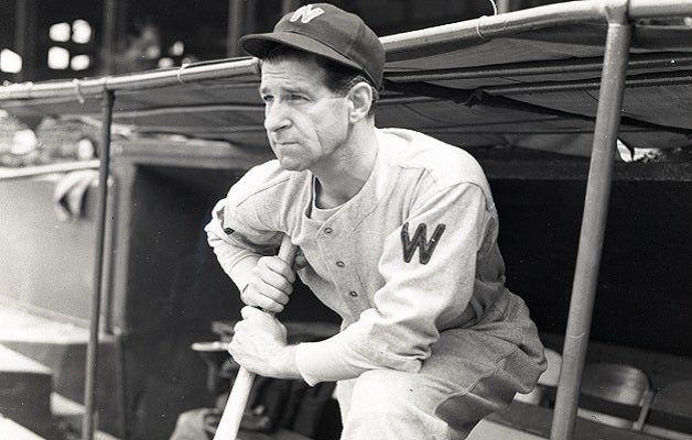 Bucky Harris in the dugout