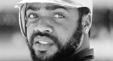 Dave Parker in Pirates helmet
