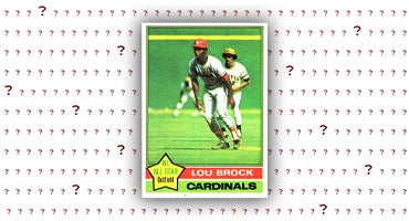 1976 Topps Lou Brock card
