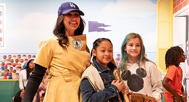 Young Museum visitors with adult