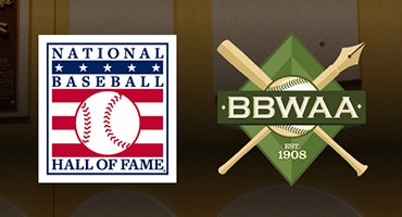 Hall of Fame and BBWAA logos