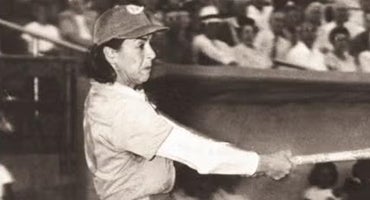 Mickey Maguire at bat