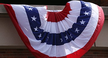 Red, white and blue bunting