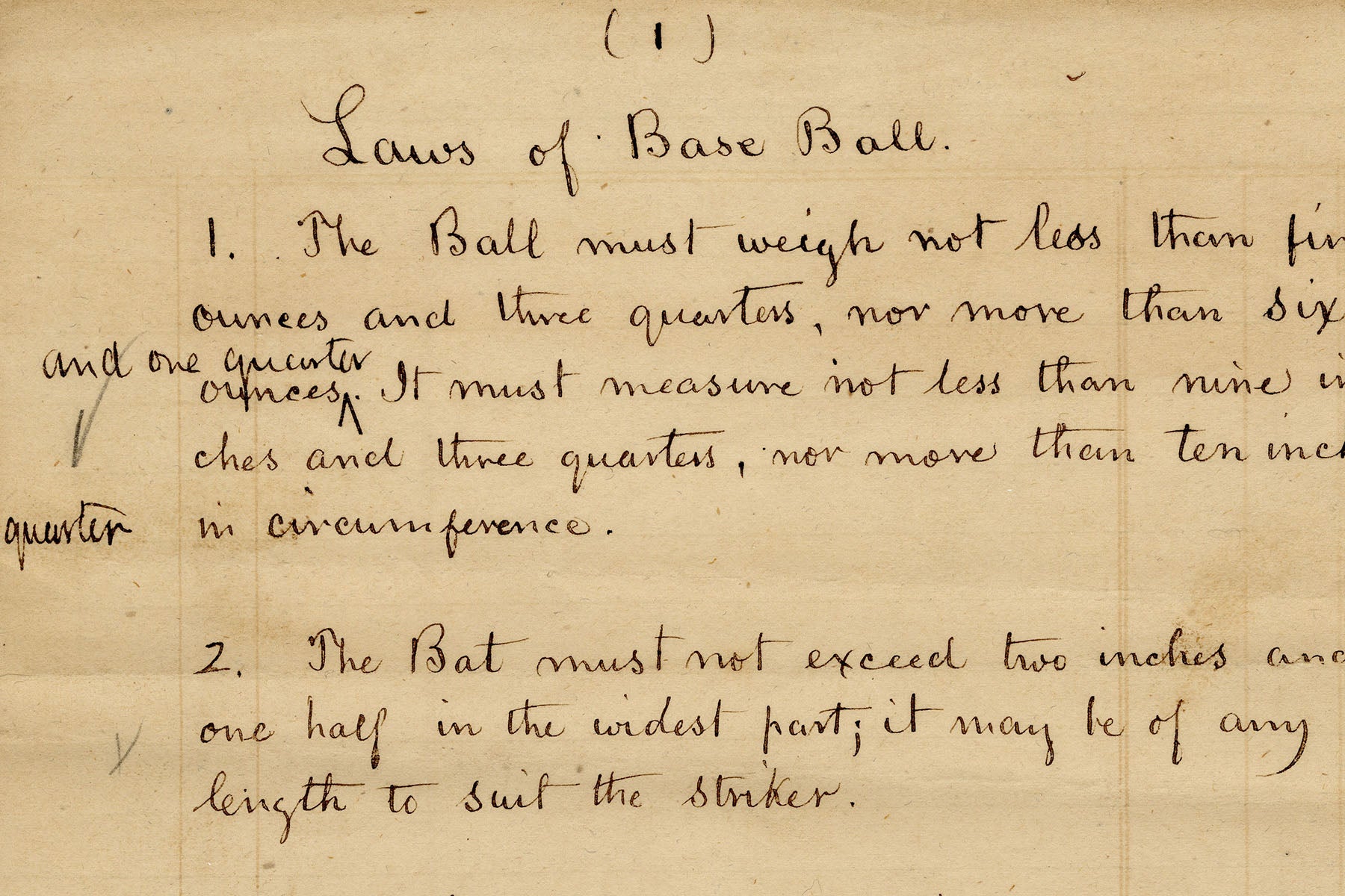 Laws of Base Ball
