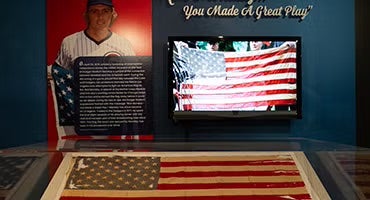 Rick Monday flag exhibit