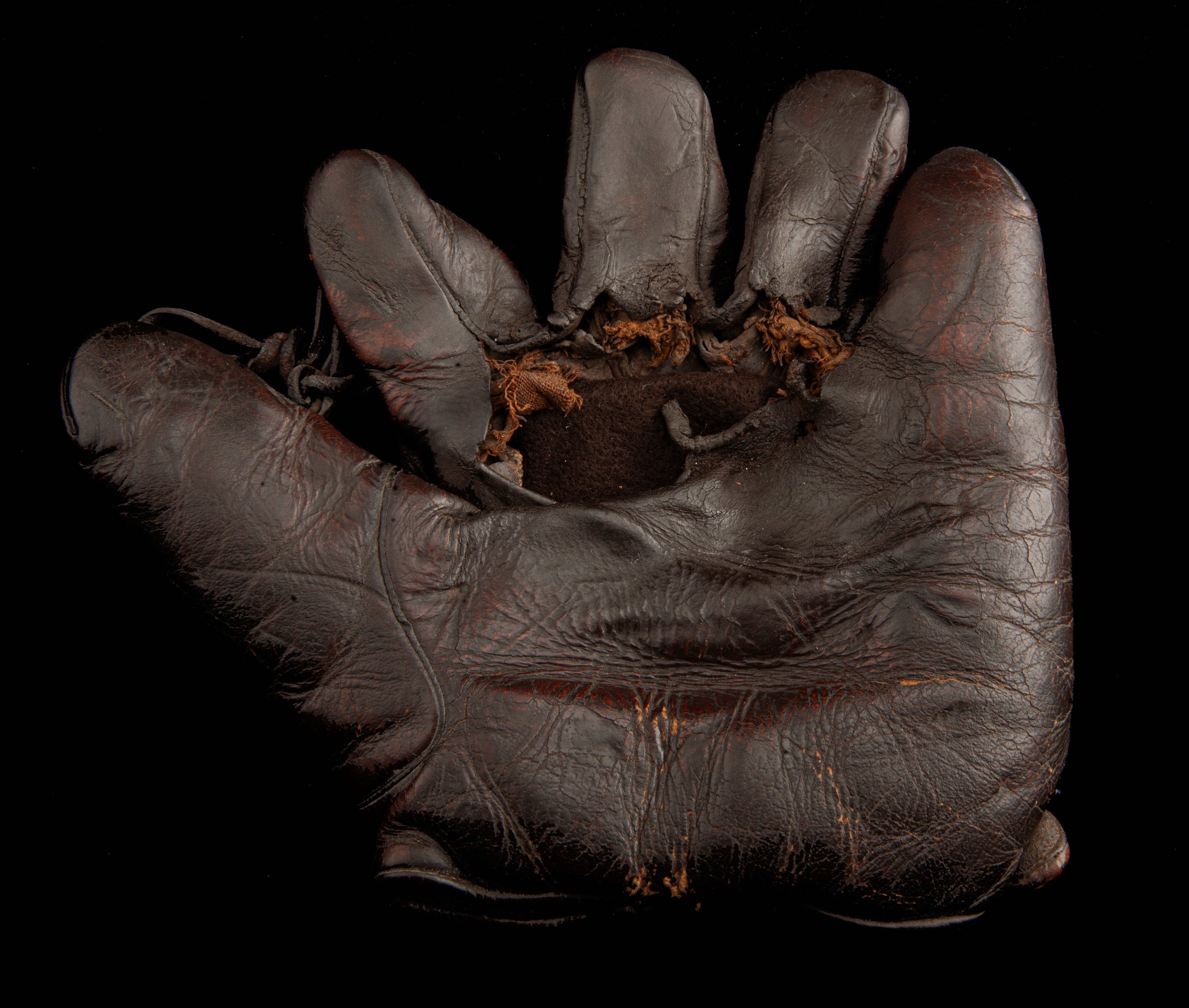 Frankie Frisch's Glove in the Hall of Fame's collection