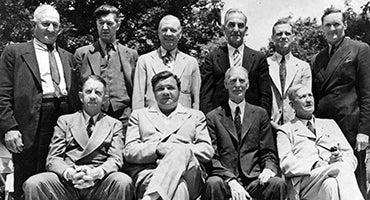 Honus Wagner, Grover Cleveland Alexander, Tris Speaker, Nap Lajoie, George Sisler, Walter Johnson, Eddie Collins, Babe Ruth, Connie Mack, Cy Young