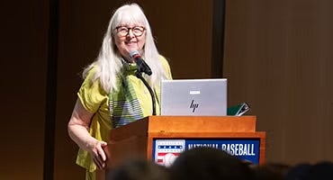 Melissa Ludtke at Cooperstown Symposium