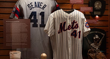 Mets and White Sox jerseys from Tom Seaver on exhibit