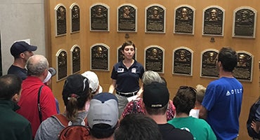 Museum professional leads Plaques of the Gallery tour