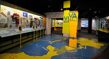 View of ¡Viva Baseball! exhibit