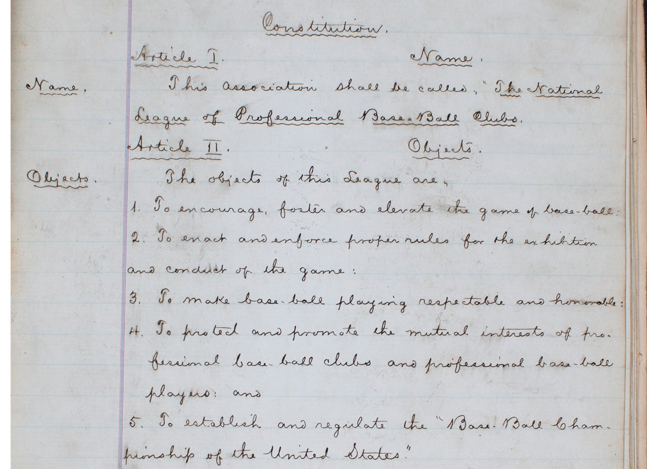 Page one of the NL Constitution