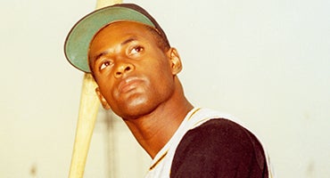 Batting portrait of Roberto Clemente