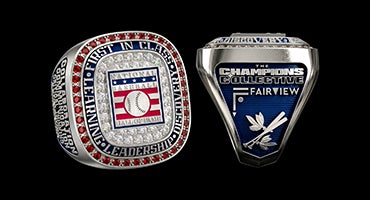 Commemorative educational First in Class ring renderings