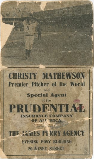 #Shortstops: Christy Mathewson, Insurance Agent