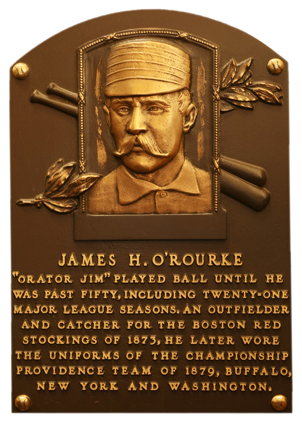 Jim O'Rourke Hall of Fame plaque