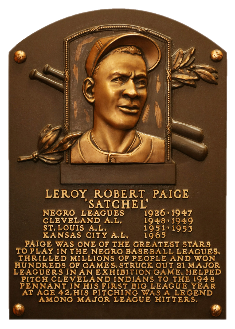 Satchel Paige – Missouri Sports Hall of Fame